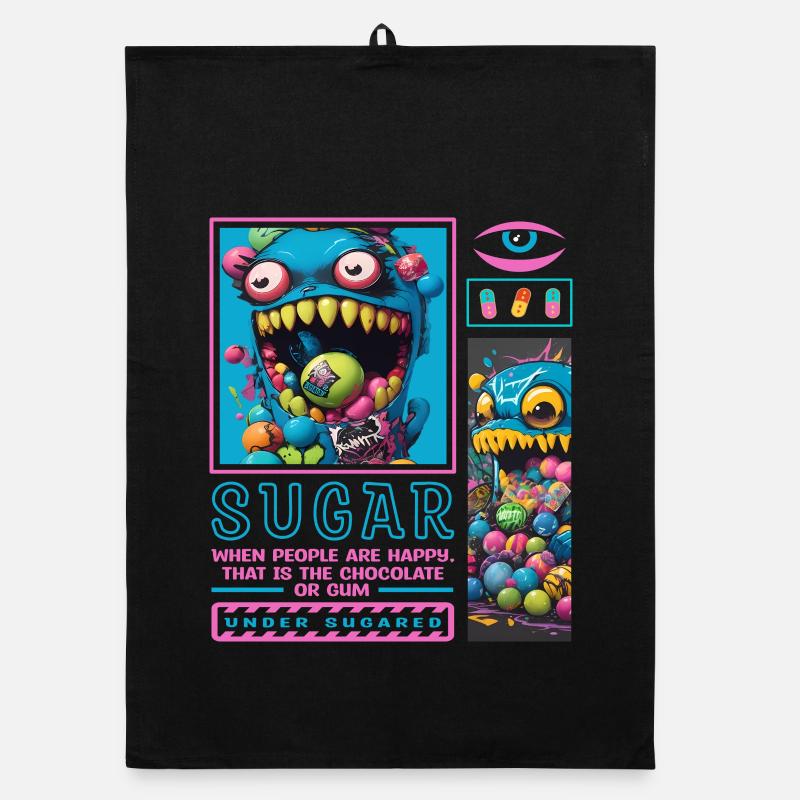 Candy Monsters Organic dish towel
