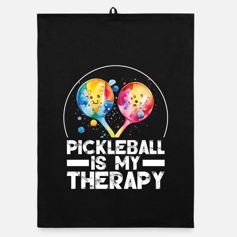 Pickleball is My Therapy Organic dish towel