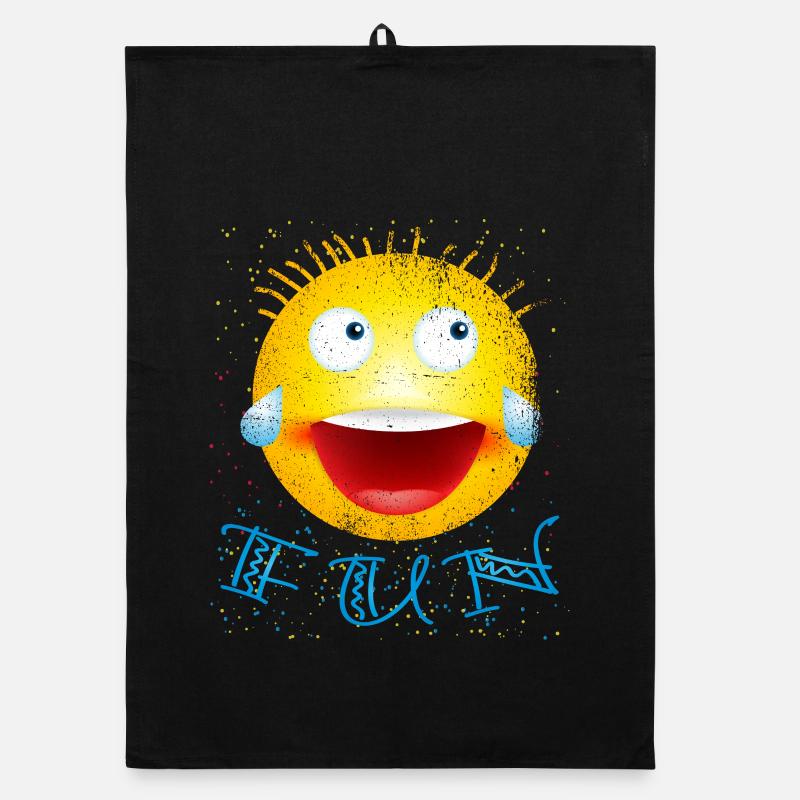 rires souriants modifiés Torchon bio