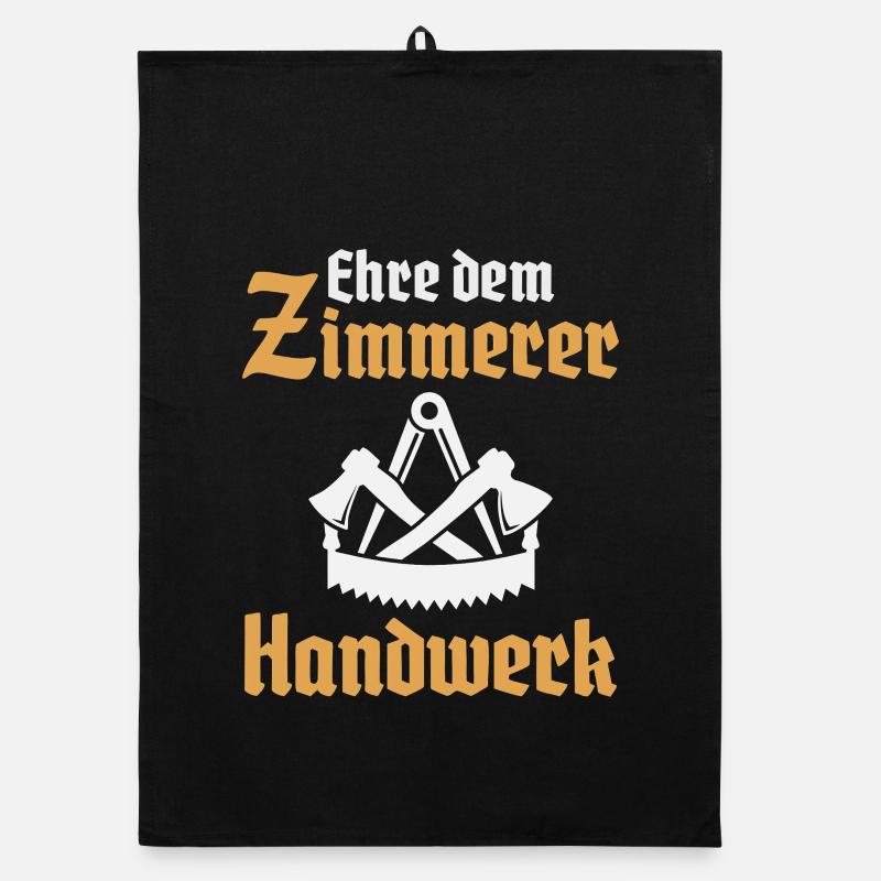 Carpenter craft carpenter guild sign Organic dish towel