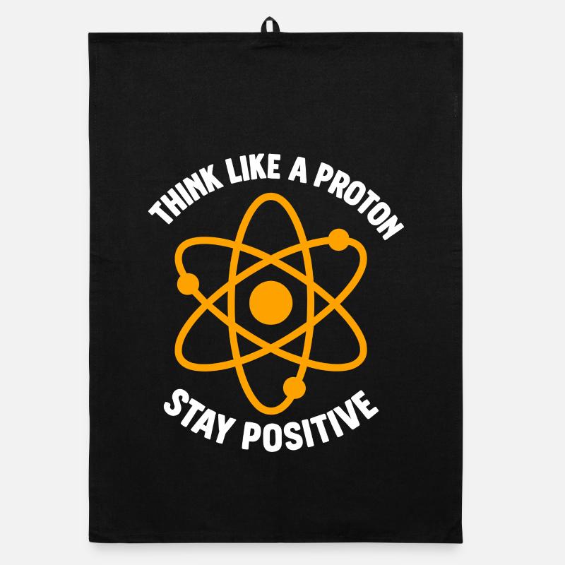 Proton Positiv Denken Atom Grafik Organic Geschirrtuch
