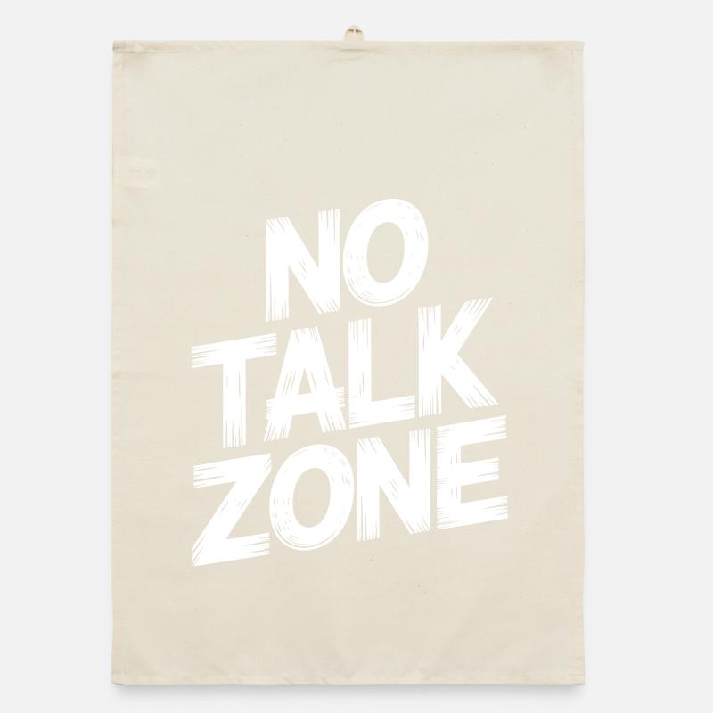 No Talk Zone Organic Geschirrtuch