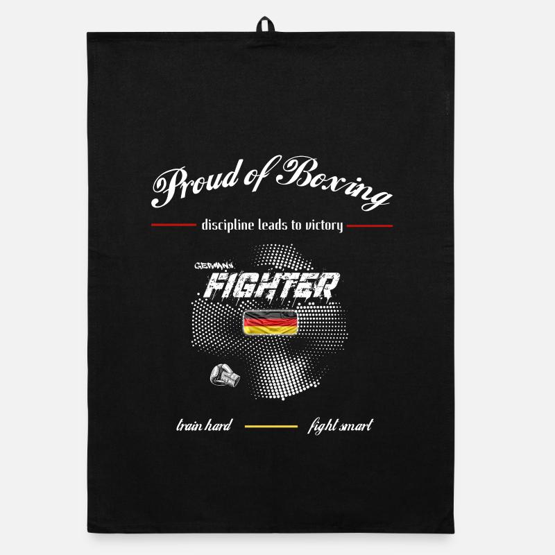 fighter germany - Proud of Boxing Organic Geschirrtuch