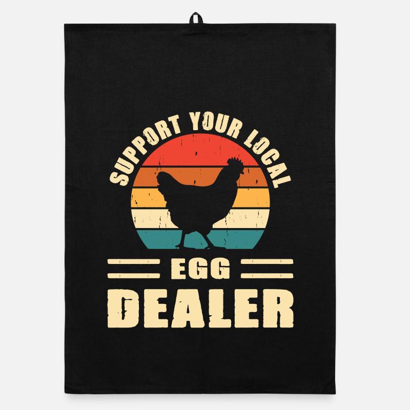 Chickens Mom Gift Chickens Dad Chicken Breeder Organic dish towel