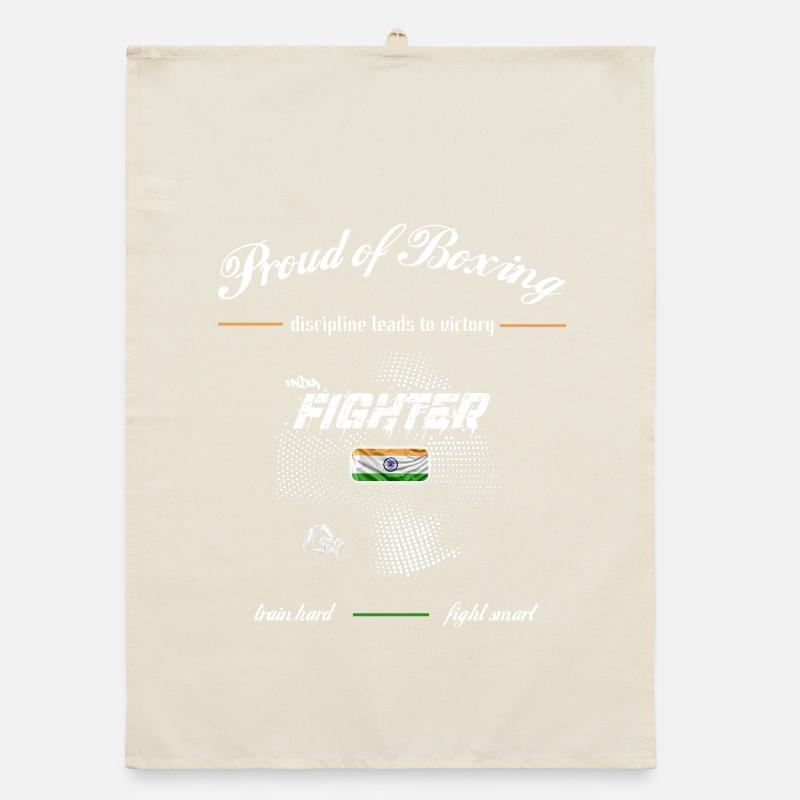 Fier de Boxing FIGHTER India Torchon bio