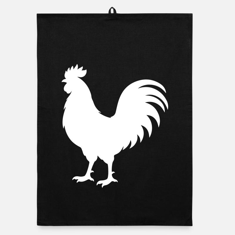 Silhouette du coq Torchon bio
