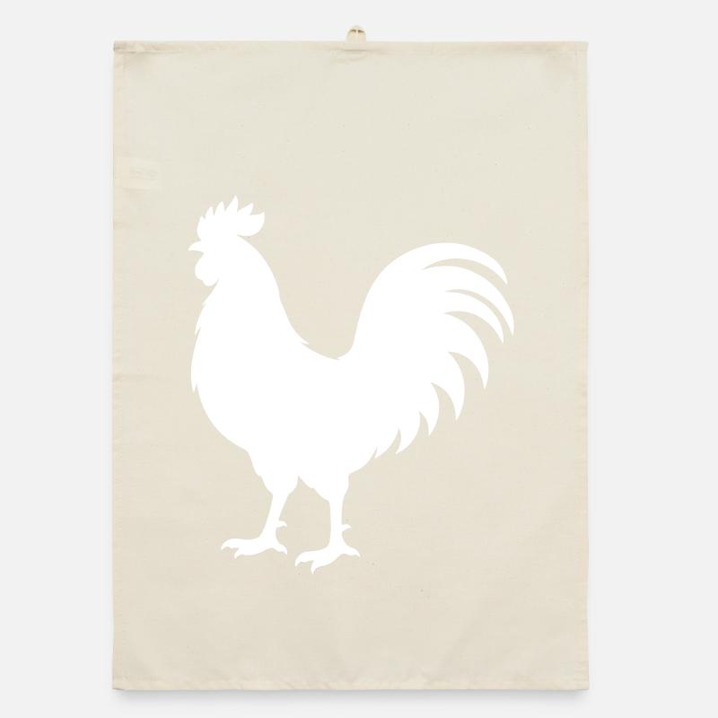 Silhouette du coq Torchon bio