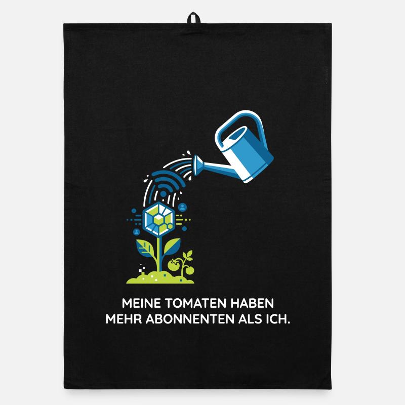 Urban Gardening, Technik, Hobby Design Organic Geschirrtuch