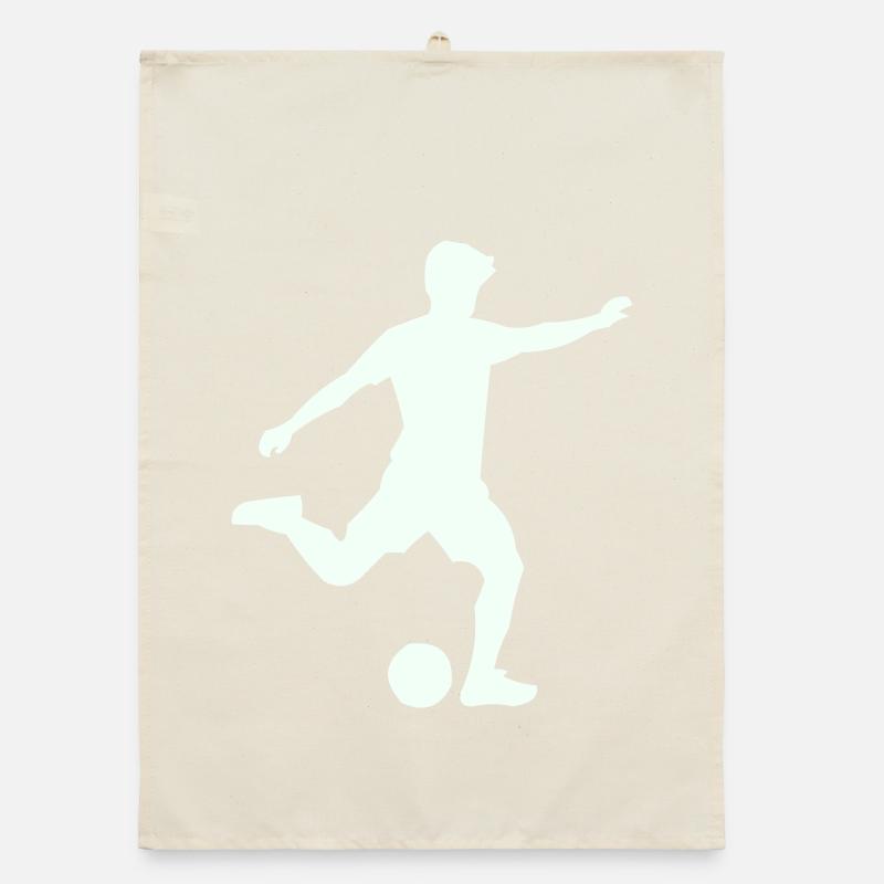 Kicker-Silhouette im Sprung Organic Geschirrtuch