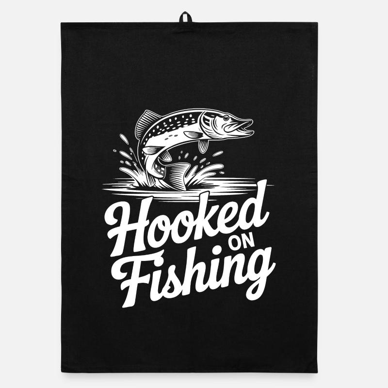 Hooked on Fishing Organic dish towel