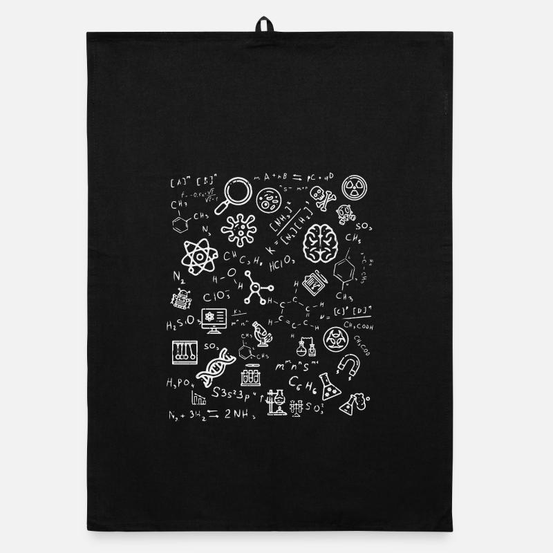 Science Chemistry Physics Biology Nerd Organic dish towel
