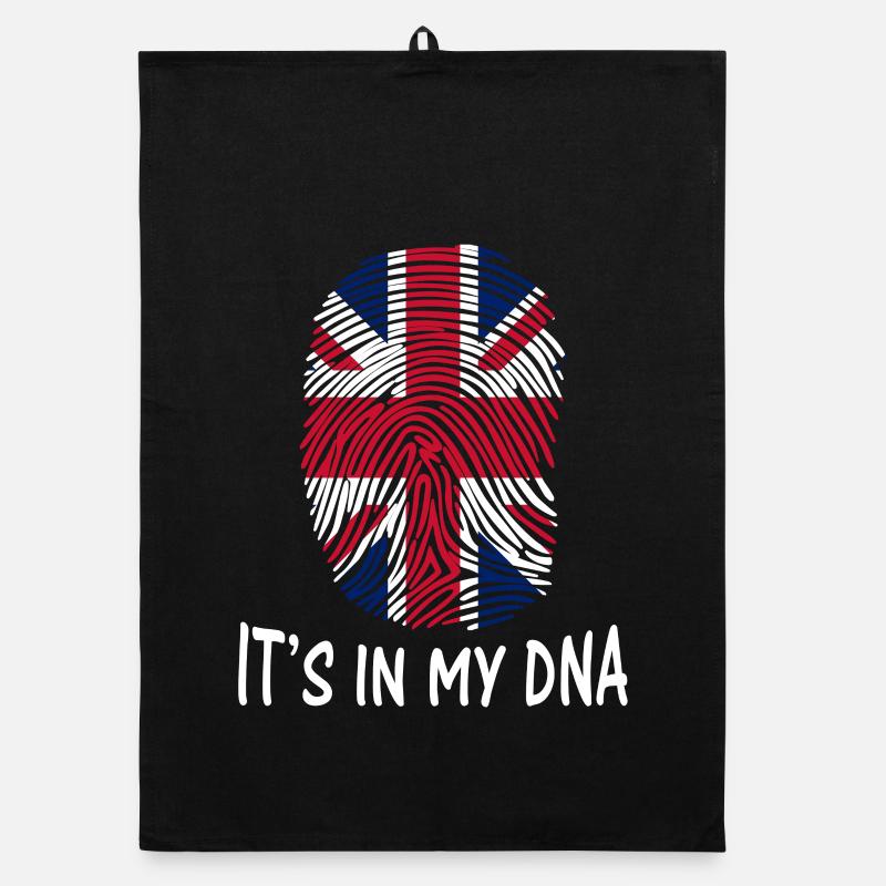 drapeau du Royaume-Uni c'est dans mon ADN Torchon bio