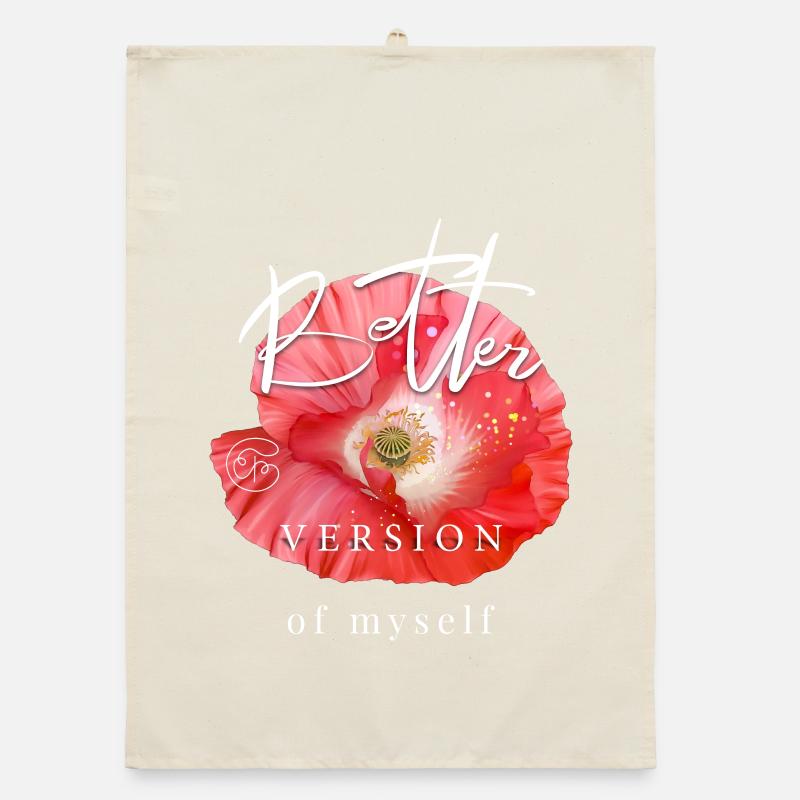 Mohnblume Muttertag Geschenk cooler Spruch Garten Organic Geschirrtuch