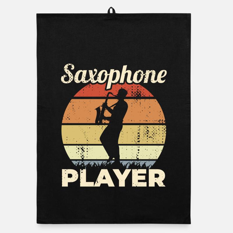 Drôle de saxophoniste Torchon bio