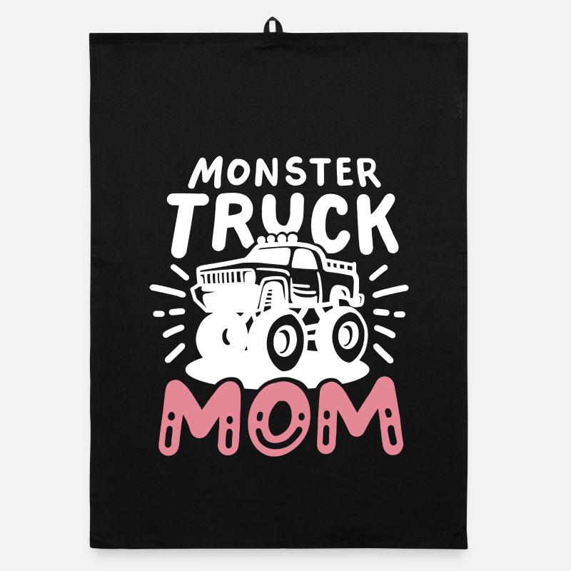 Monster Truck Mama Muttertag Organic Geschirrtuch