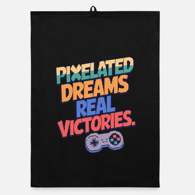 PIXELIGE TRÄUME, ECHTE SIEGE Organic Geschirrtuch