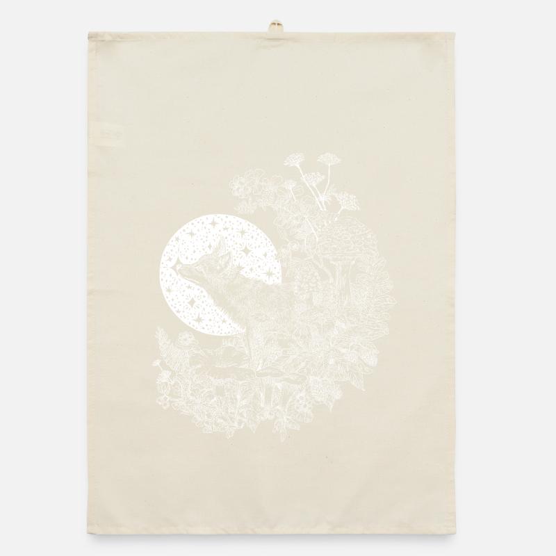 FOX & NIGHT SKY Organic dish towel
