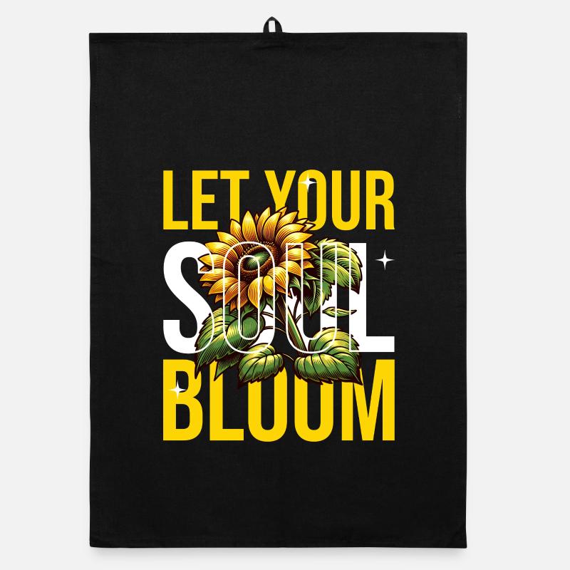 Lass deine Seele blühen Organic Geschirrtuch