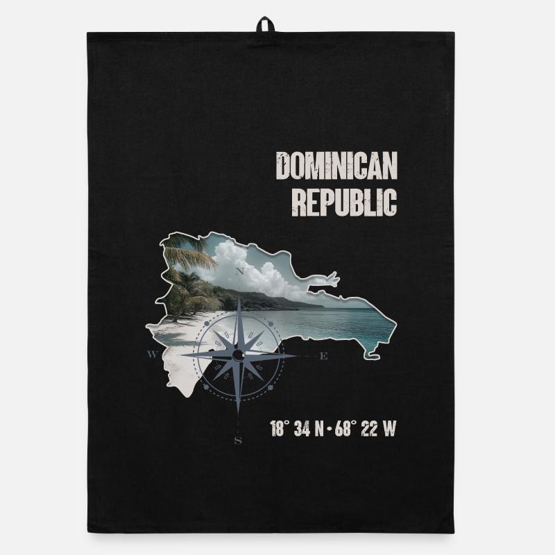 Dominican Republic Compass Tropical Organic dish towel