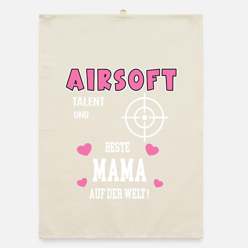 Airsoft Beste Mama Mutter Muttertag Geburtstag Organic Geschirrtuch