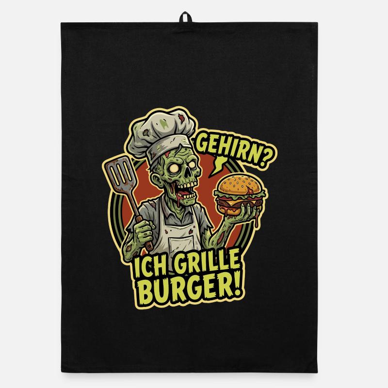 BrainChef Grille Burger Organic dish towel