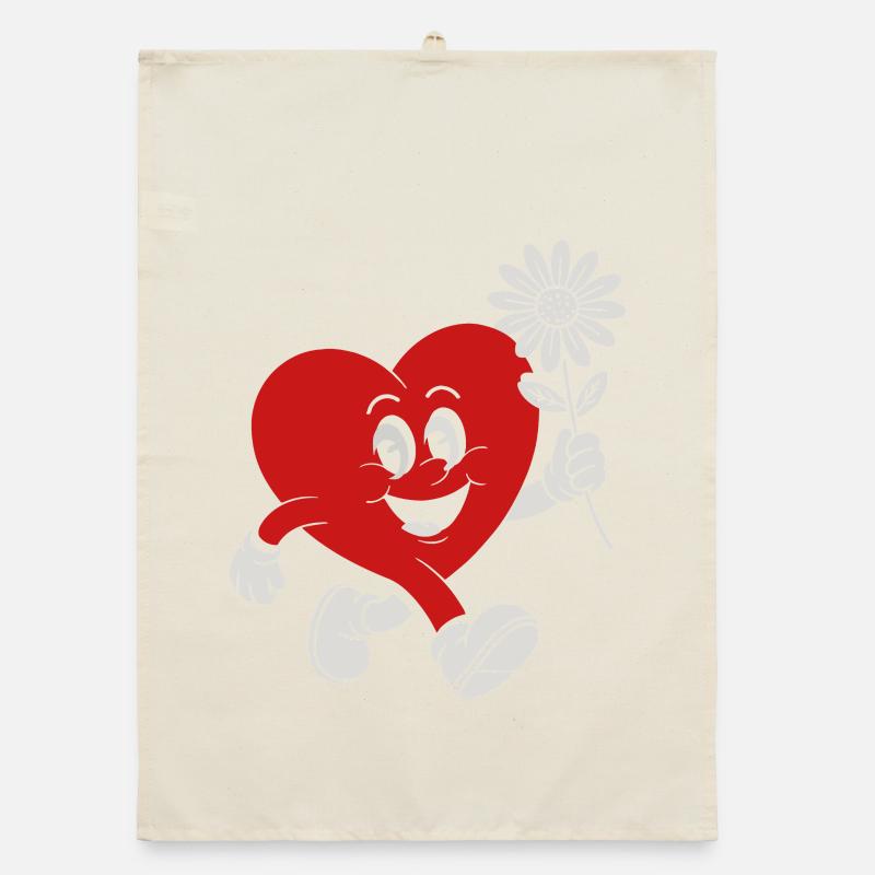 Herzheld mit Daisy Organic Geschirrtuch