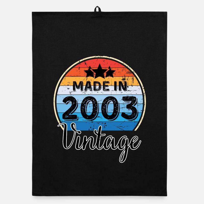 Made in 2003 Vintage Anniversary Organic dish towel