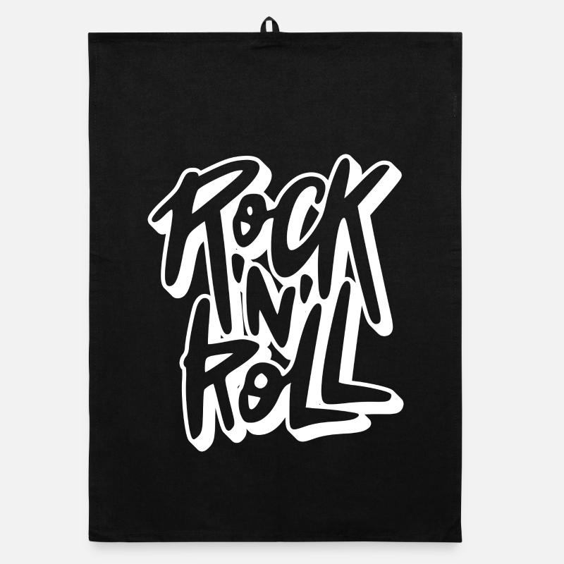 Texte de graffiti rock 'n' roll Torchon bio