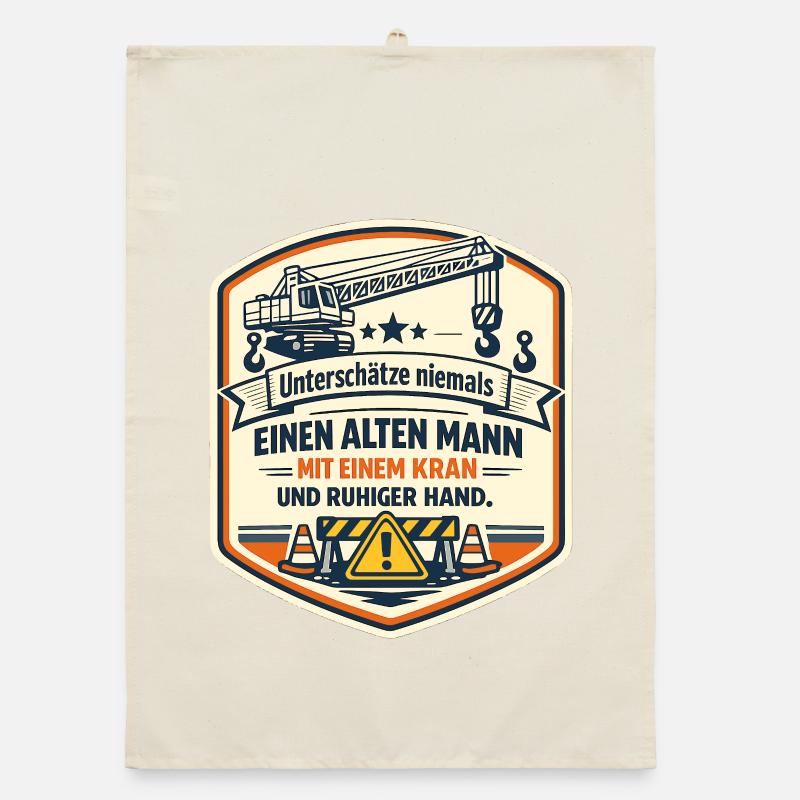 Kranmeister Alter Mann Patch Organic Geschirrtuch