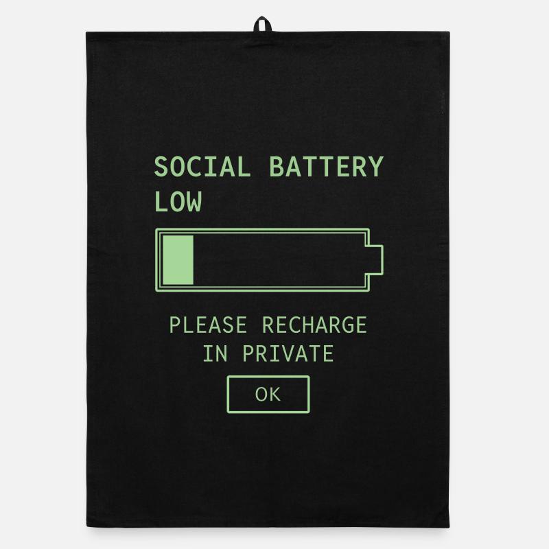 Batterie sociale faible Torchon bio