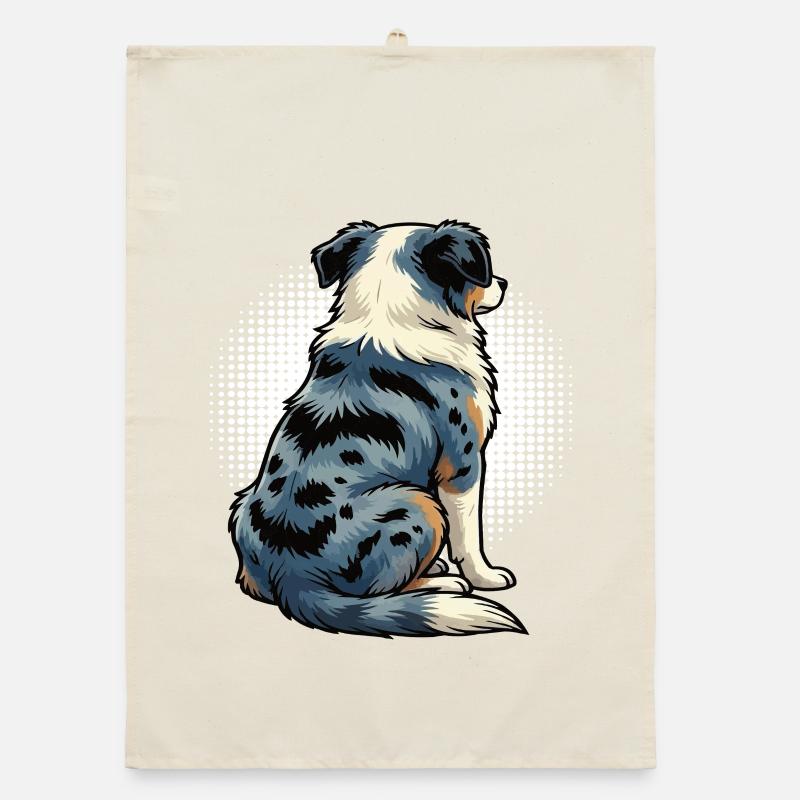 Australian Shepherd Aussie Aussie Owners Aussies Organic dish towel