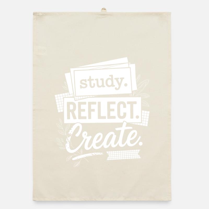 Study Reflect, Motivational Typography erstellen Organic Geschirrtuch