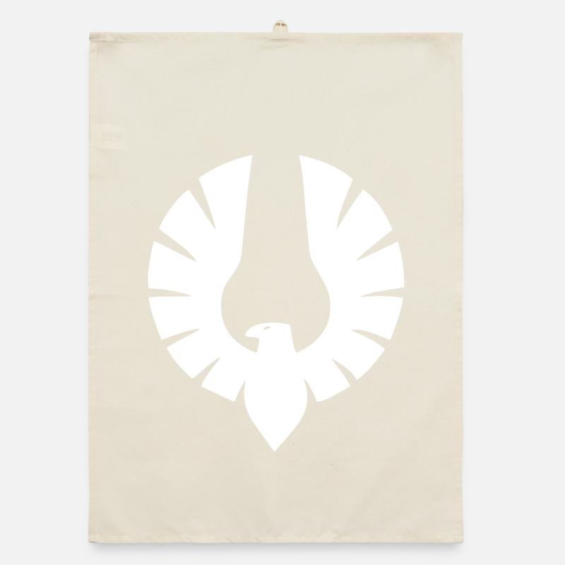 Eagle in Circle Shape Organic dish towel