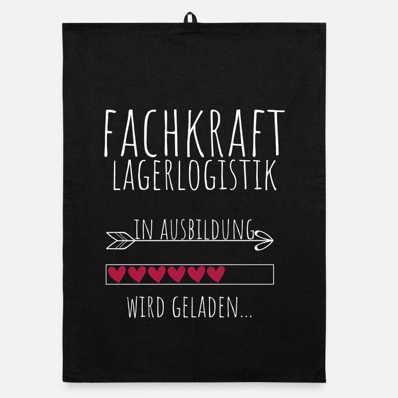 Fachkraft Lagerlogistik in Ausbildung Geschenk Organic Geschirrtuch