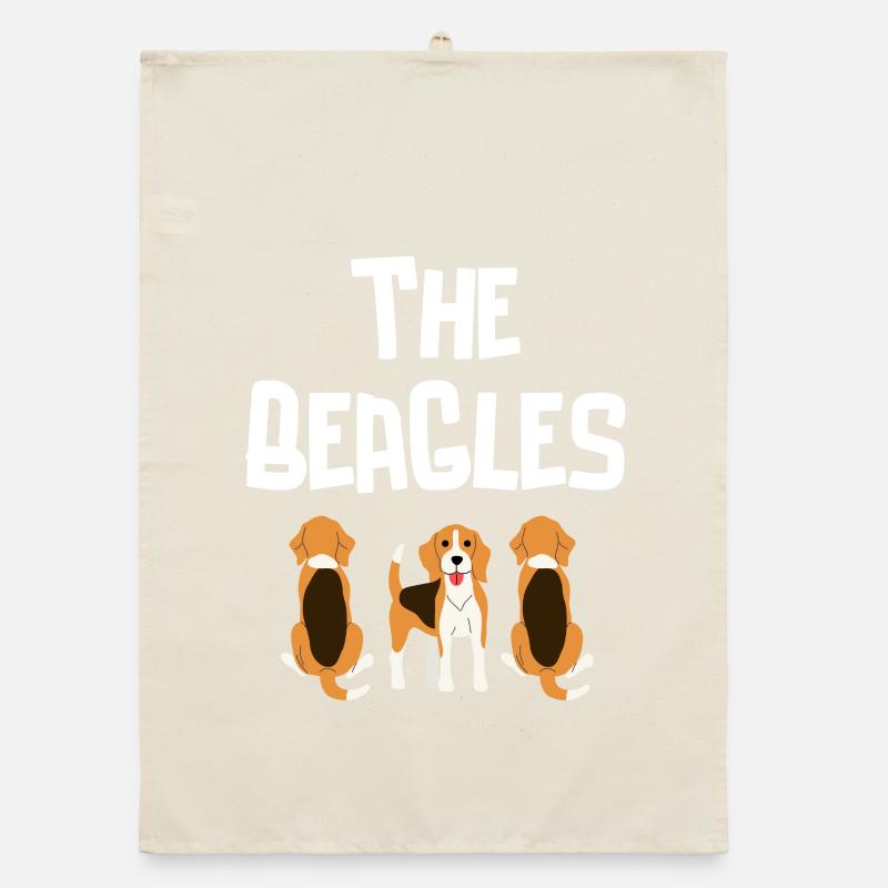 Beagle, Jagd, Jagdhund Organic Geschirrtuch