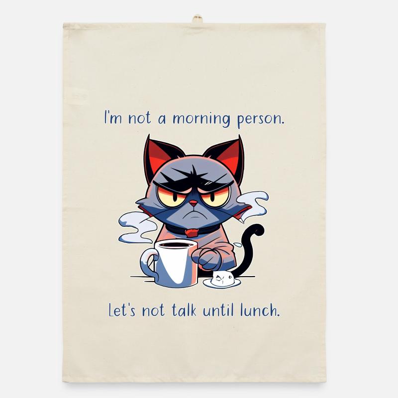 Pas un chat du café du matin qui dit Torchon bio