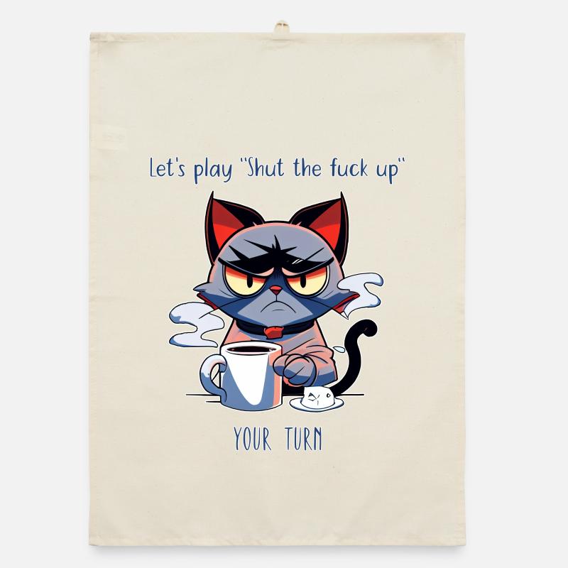 Grim Cat Coffee Sarcasme Dire Torchon bio