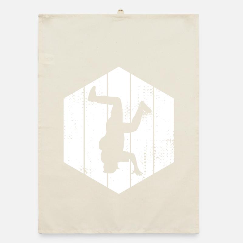 Breakdancer Drawing Organic dish towel