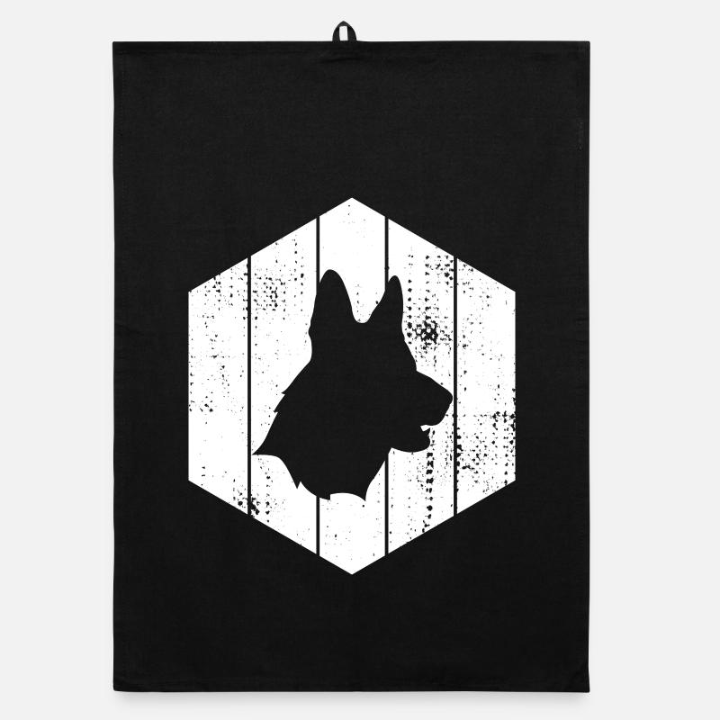 German Shepherd Organic dish towel