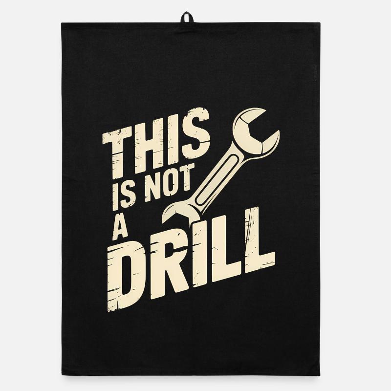 Ceci n’est pas un exercice - T-shirt Funny Tools Torchon bio
