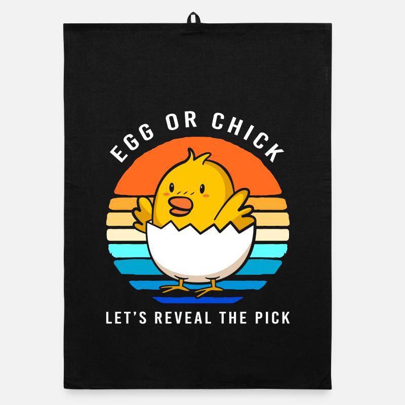 Gender Reveal Ostern Werdende Mutter Organic Geschirrtuch
