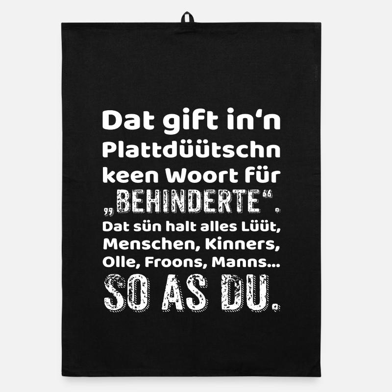 Low German Provocation Inclusion Organic dish towel