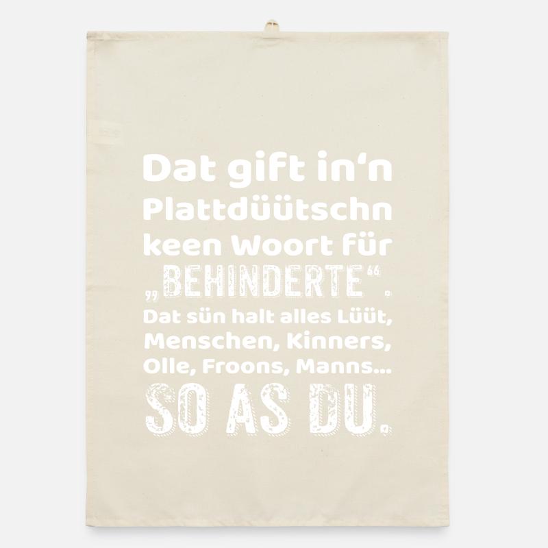 Low German Provocation Inclusion Organic dish towel