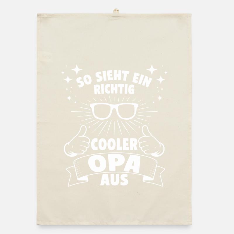 So sieht ein cooler Opa aus Organic Geschirrtuch