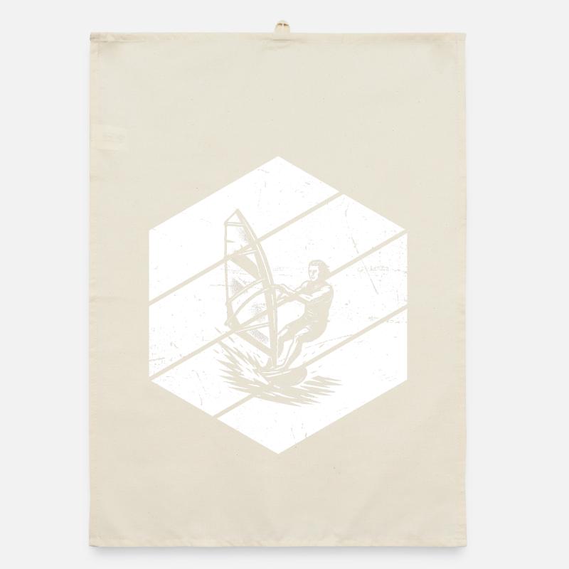 Klare Windsurfing Botschaft Organic Geschirrtuch