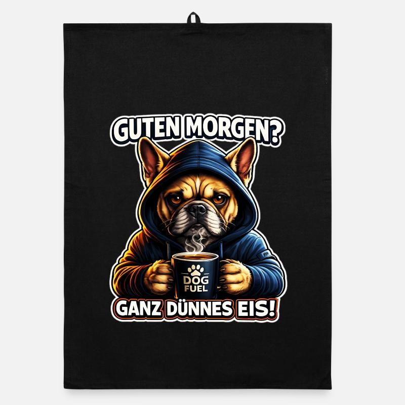  Guten Morgen Ganz dünnes Eis  Organic Geschirrtuch
