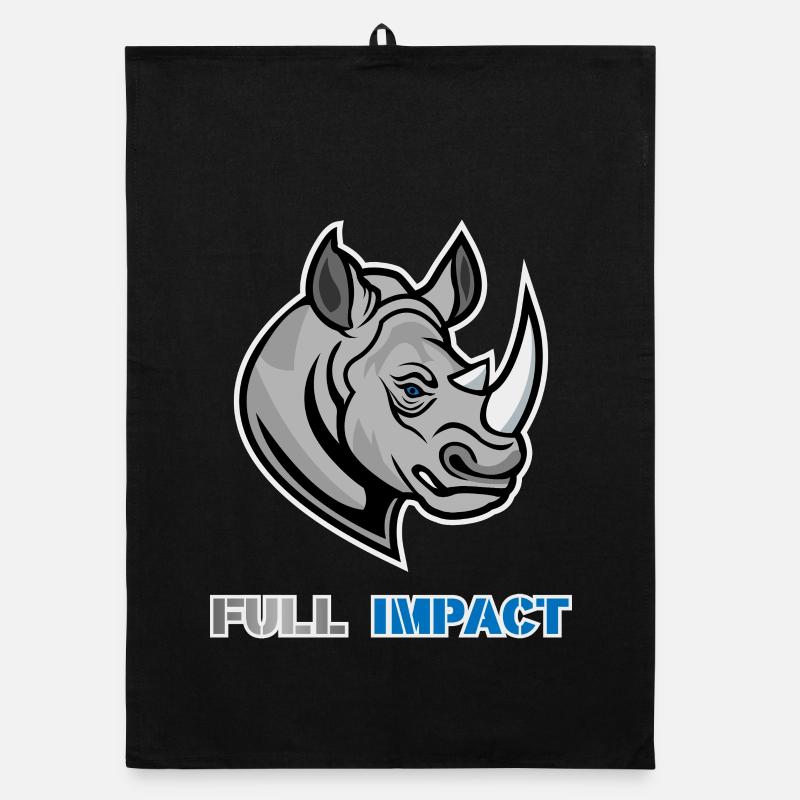 Rhino BJJ Workout Organic dish towel