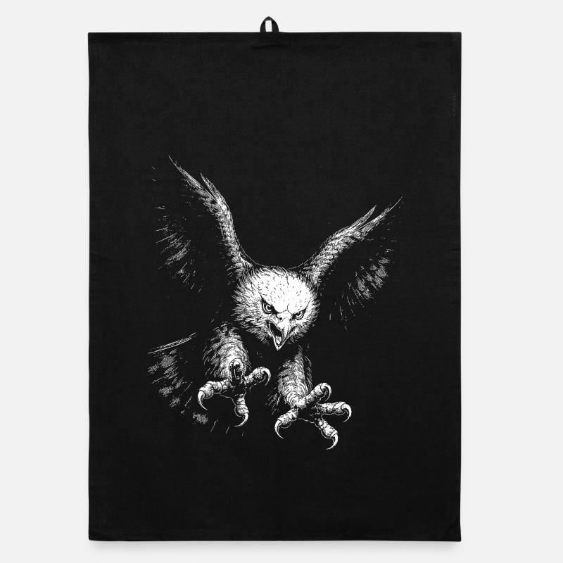 White-tailed eagle Organic dish towel