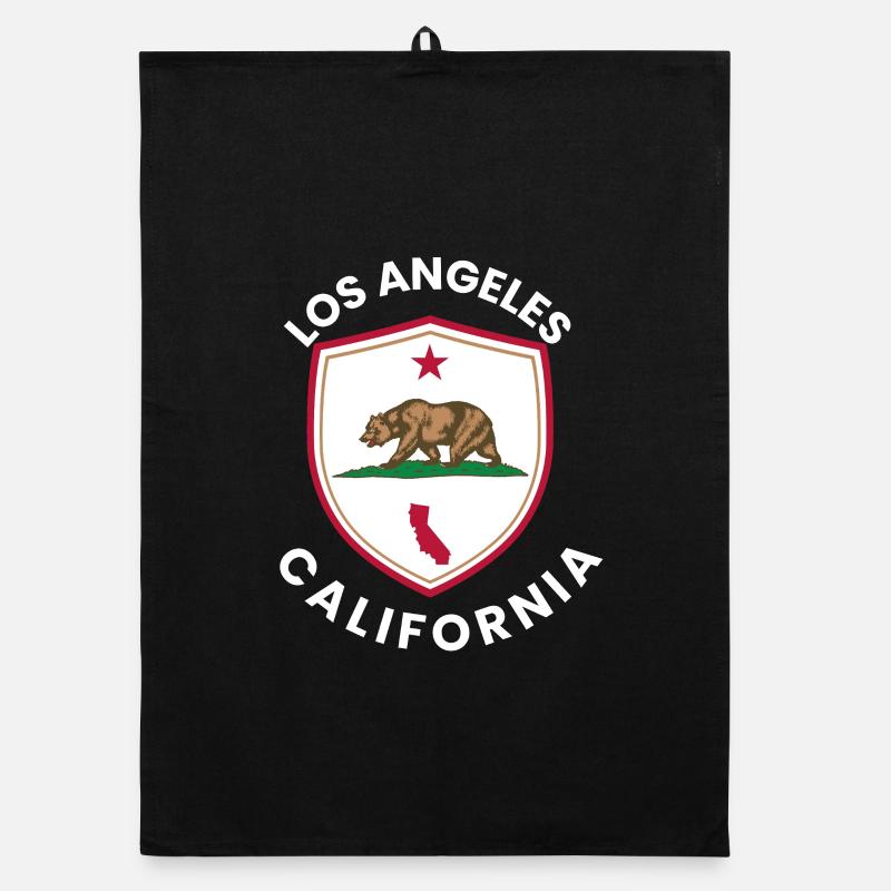 Los Angeles Shield Bear Organic dish towel