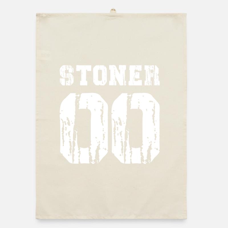 Stoner 00 Grunge Typography Organic dish towel